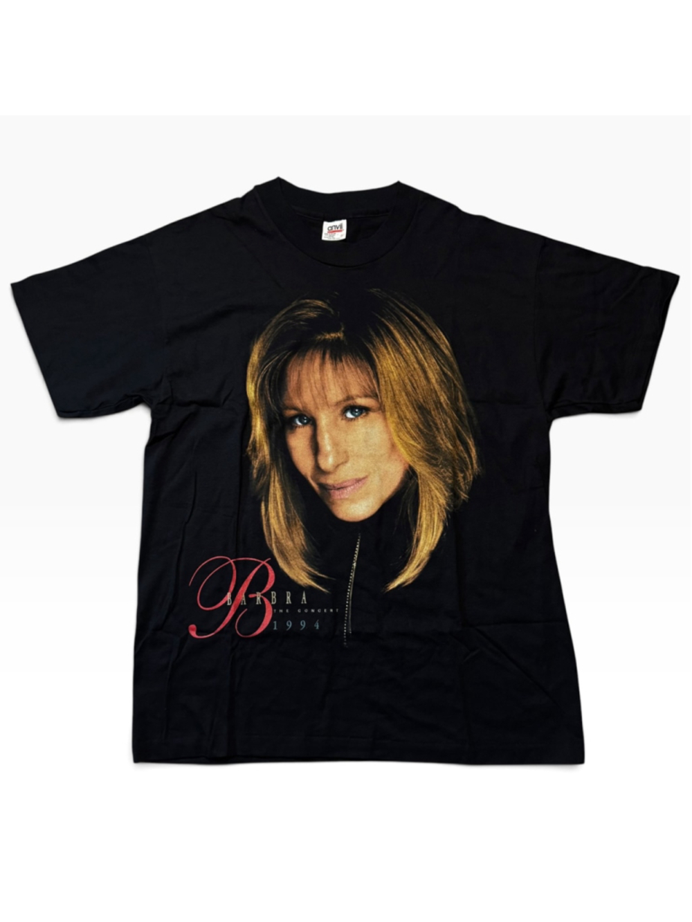 Vtg Vintage Anvil Barbra Streisand 1994 Concert T-Shirt Size L Single Stitch